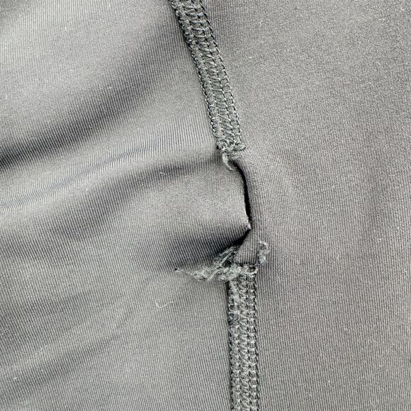 LULULEMON Inspire Crop II Dark Gray Turquoise Running Leggings Size 4 - Picture 13 of 13